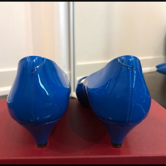 Giuseppe Zanotti short heel blue patent pumps - Picture 2 of 6